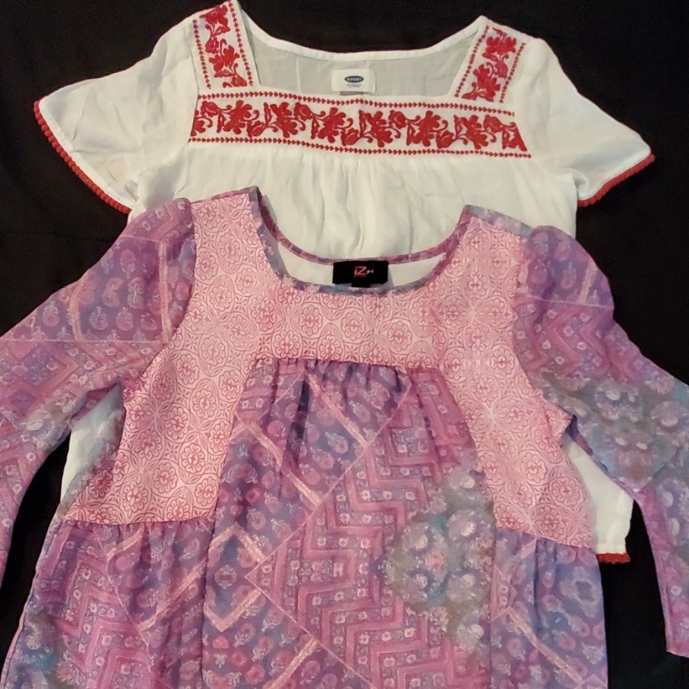 Girls boho shirt tops bundle, Old Navy 10-14